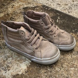 Vans high top toddler girl size 8
